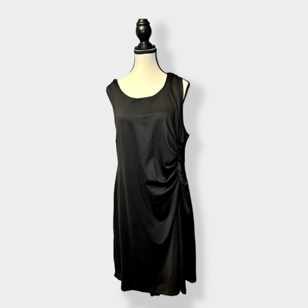 Women’s Black Ruched Side Dress XL